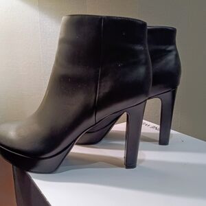Black ankle length  boots  size 8.5 by Ninewest still in the box